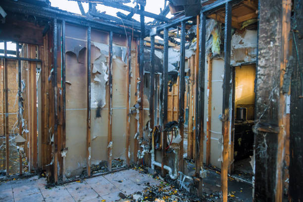 Professional Fire Damage Removal technician working in Milltown, NJ